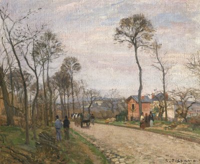 El camino de Louveciennes, 1870 de Camille Jacob Pissarro